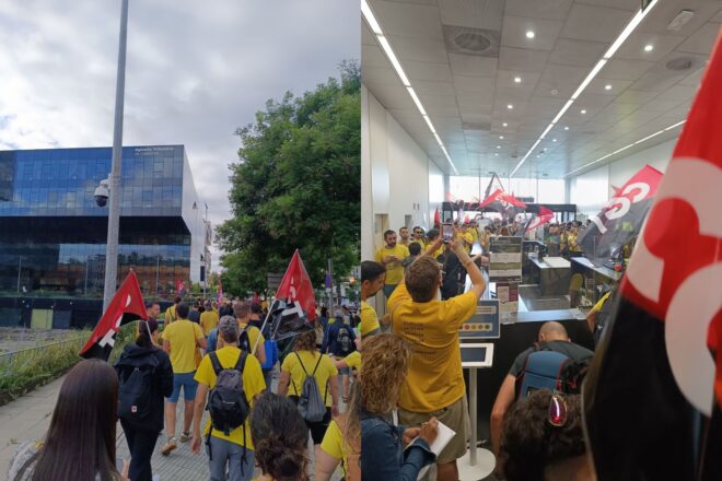 Els docents tallen carreteres i ocupen els serveis territorials d’Educació del Barcelonès
