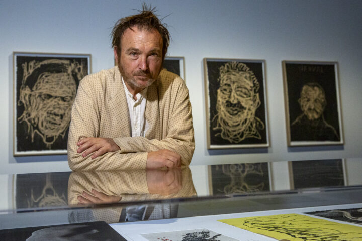 L'artista Miquel Barceló a la Galeria Artur Ramon.