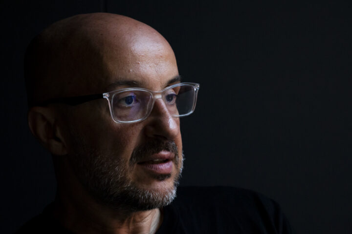 Raül Gallego, dimarts a la redacció de VilaWeb (Foto: Enric Galli)