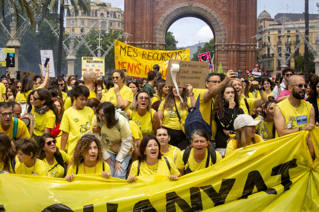 Així serà la manifestació dels docents en vaga durant la vis