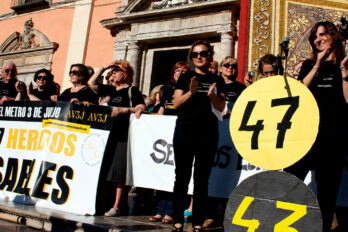 Concentració de protesta per l'accident (imatge d'arxiu).
