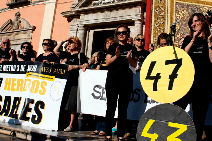 Concentració de protesta per l'accident (imatge d'arxiu).