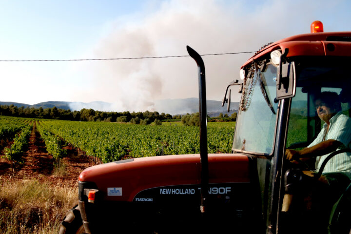 Incendi de gran intensitat al Pla de Manlleu