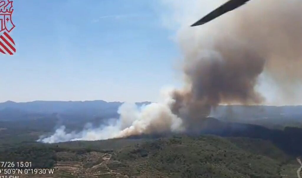 Controlat l’incendi forestal de Soneixa després de cremar 183 hectàrees