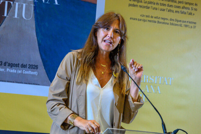 Borràs recepta “sobirania narrativa” a l’independentisme per deslliurar-se del marc mental espanyol