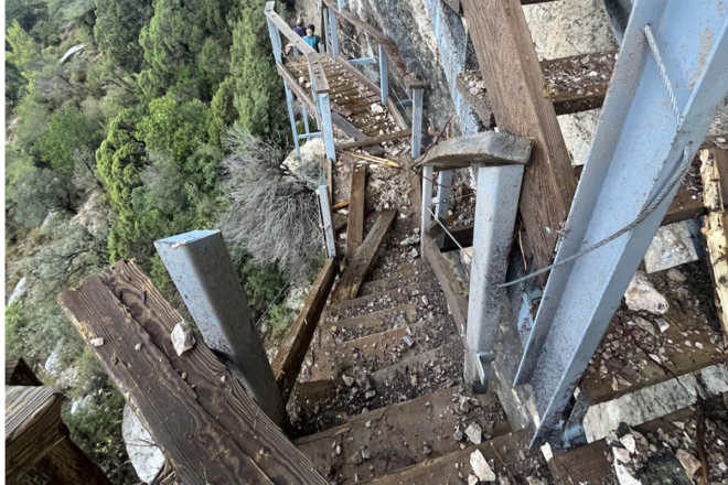 Tanquen temporalment les passarel·les de Montfalcó pels danys causats per les tempestes