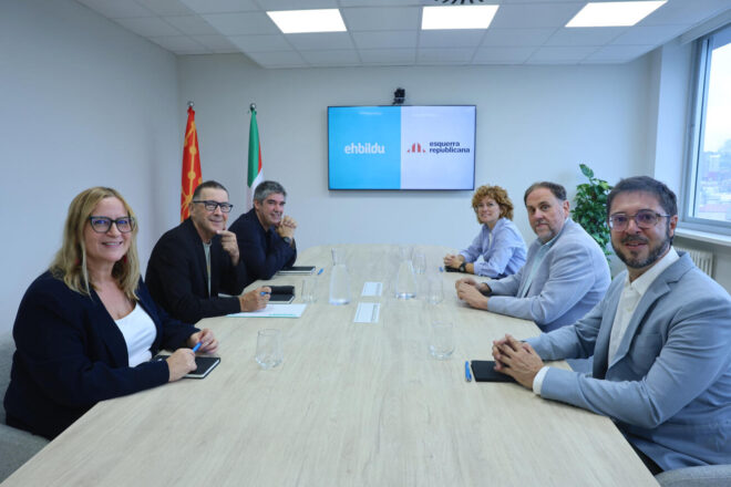 ERC i Bildu reforcen l’estratègia conjunta per aconseguir la independència i frenar l’extrema dreta