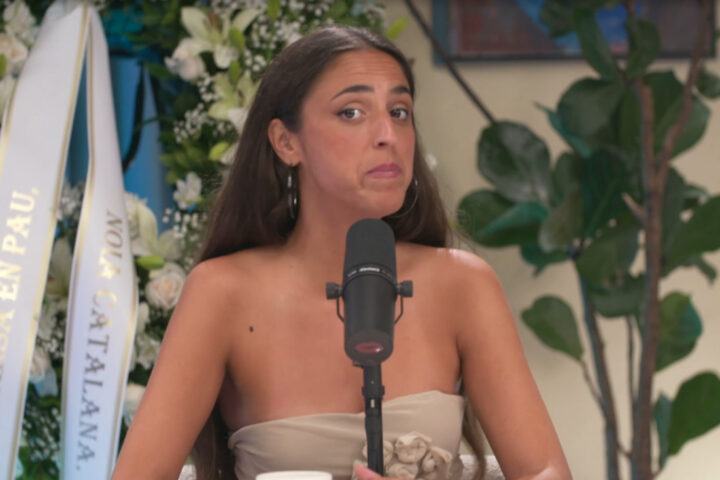 Alba Riera en un moment d'un programa.