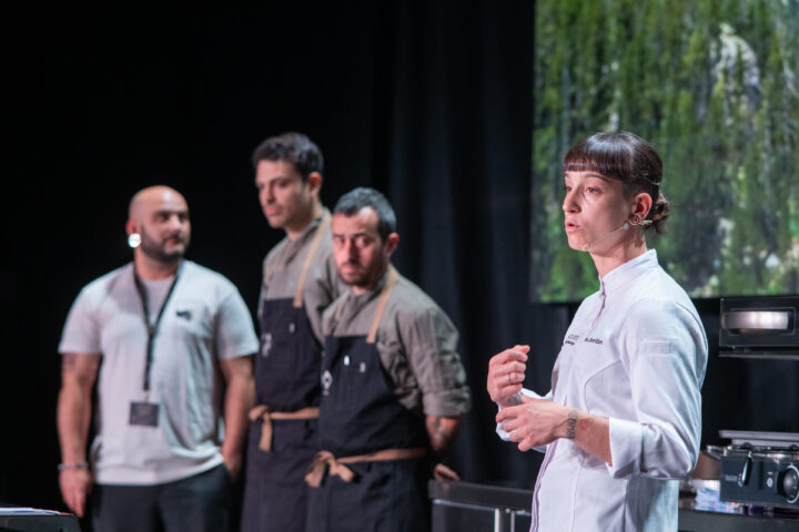 Iris Jordán, xefs d’Ansils, a la vall de Benasc, durant l’Andorra Taste 2026 (fotografia cedida per GSR)