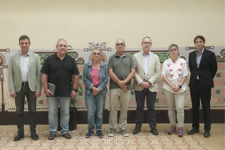 Un moment de la reunió (fotografia: Metges de Catalunya).