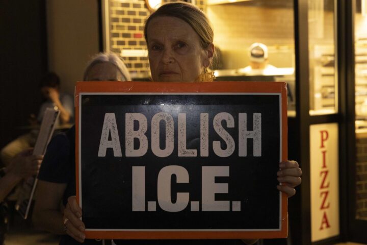 Concentració a Nova York contra l’ICE (fotografia: Gina M Randazzo / Zuma Press / Europa Press).