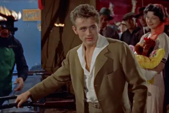 James Dean fent de Caleb Trask a 'A l’est de l’Edèn'.