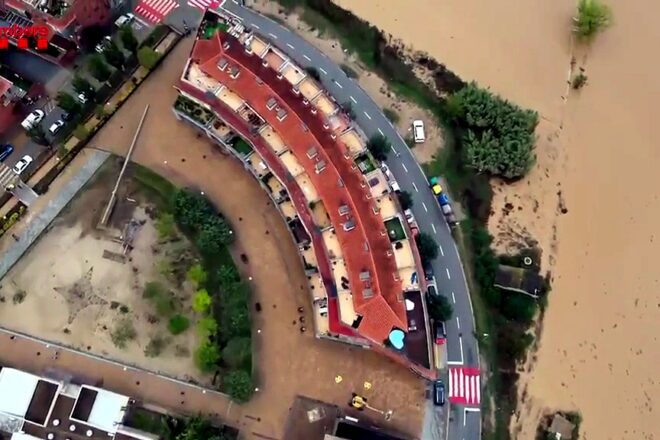 [VÍDEOS] Els estralls del temporal, a vista de dron