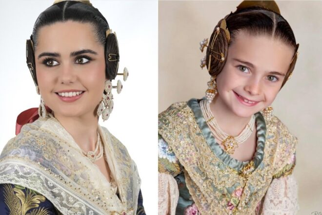 Beatriz Blanco Tamarit i Júlia Vizcayno Orero, falleres majors de València 2027