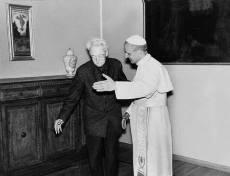 Maritain amb el papa Pau VI