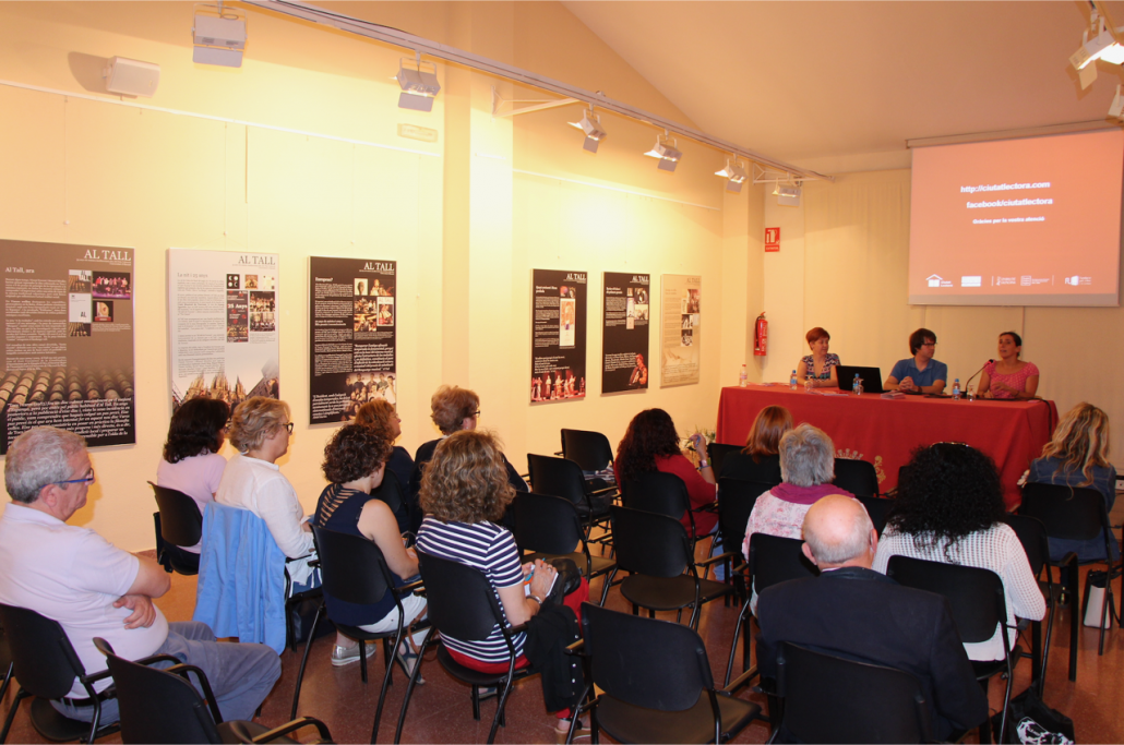 Acte de presentació a Bocairent del projecte de ciutat lectora el 4 d'octubre passat