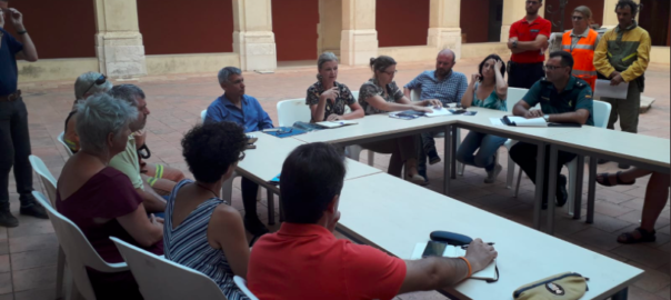 Reunió del Centre de Coordinació instal·lat al Monestir de Llutxent