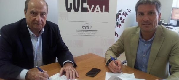 Javier Cabedo -dreta- (president de COEVAL) i Jesús Casanova (director general de CEEI)