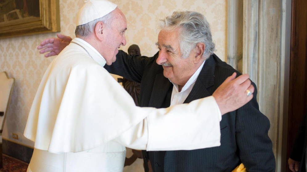 El papa Francesc amb Pepe Múgica