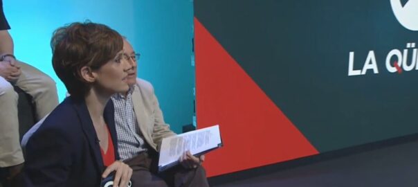 Adelaida Ferre, en l'etapa en què presentà el programa 'La qüestió'