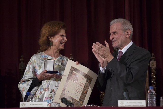 Carmen Alborch va rebre l'octubre de l'any passat la Medalla de la Universitat de València. Foto: UV