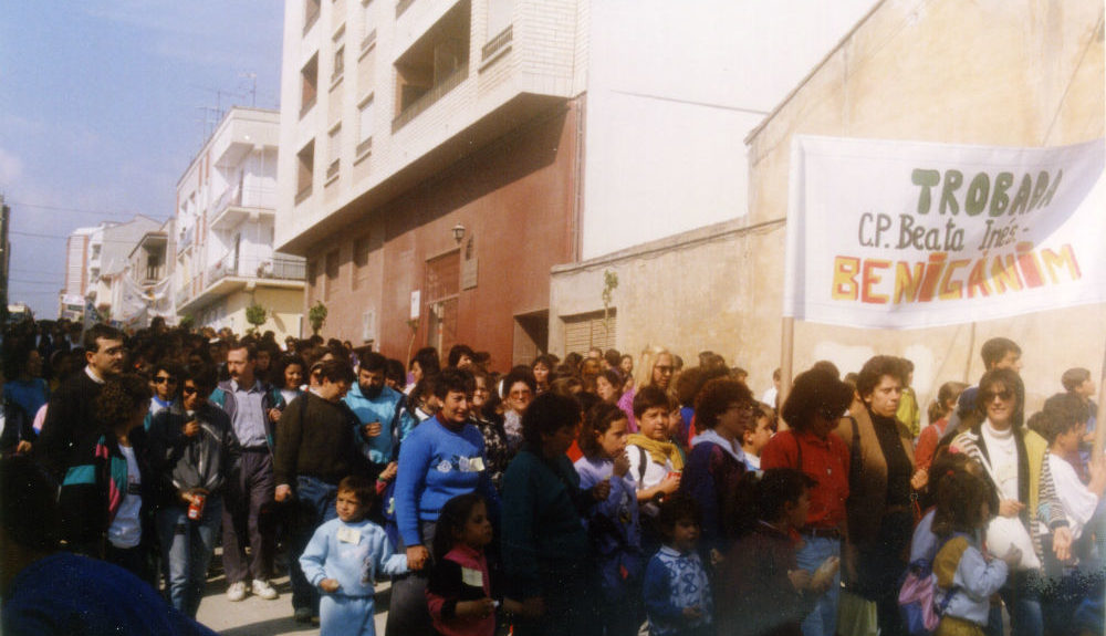Trobada d'Escoles en Valencià de la Vall d'Albaida de 1991 a l'Olleria