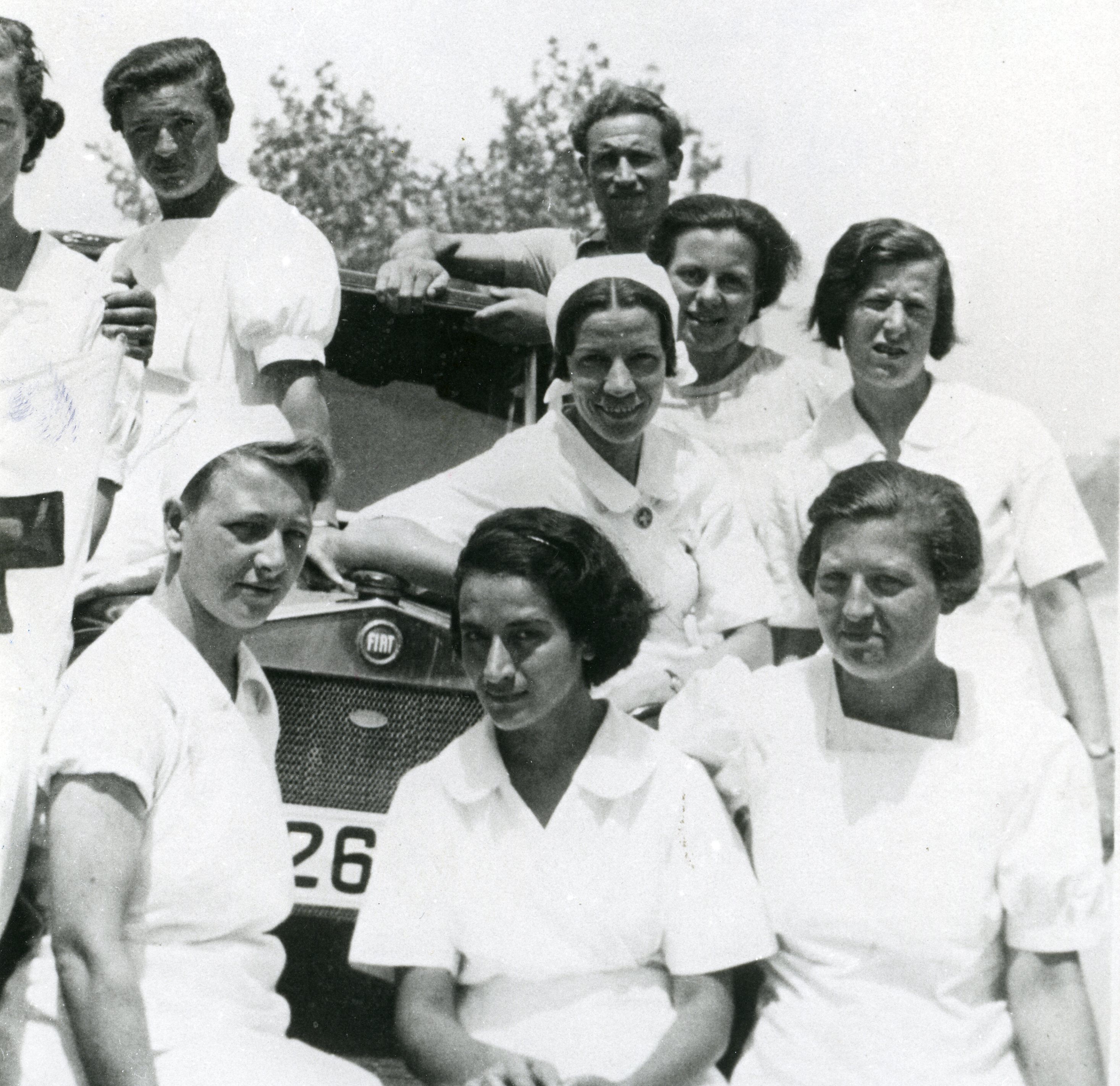 Algunes de les infermeres a l'hospital militar d'Ontinyent en 1938