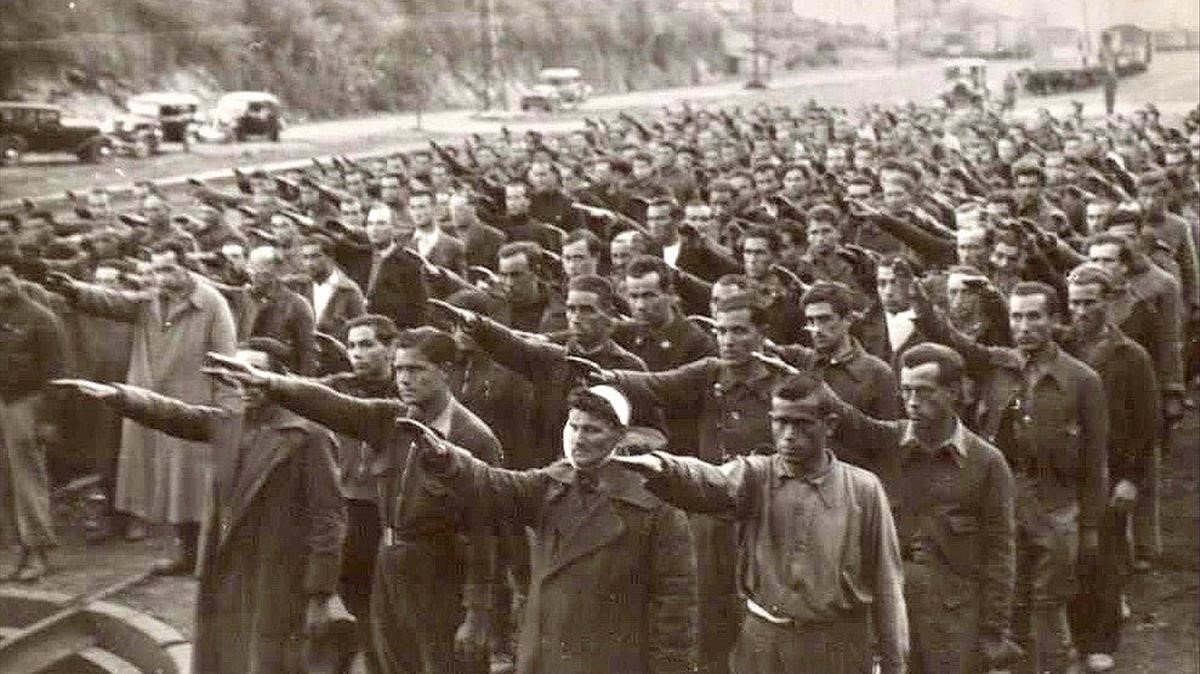 Camp de concentració d'Irun (Imatge: Biblioteca Nacional de España)