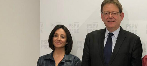 Rebeca Torró amb el president de la Generalitat Ximo Puig