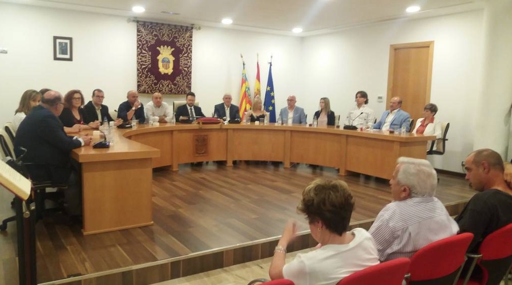 Ple de constitució de l'Ajuntament de l'Olleria de 2019 (Fotografia: lolleria.org)