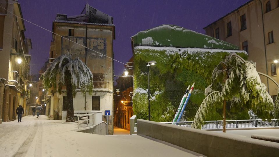 La nevada a Ontinyent (Fotografia: Vicent Guerola)