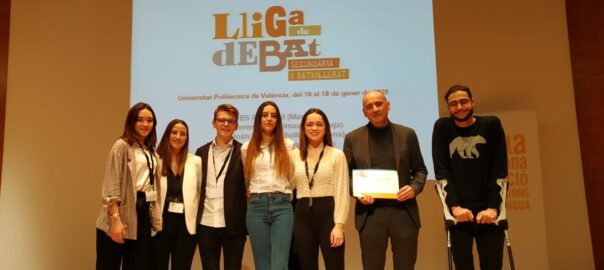 Equip de l'IES Josep Segrelles en la Lliga de Debat de Secundària i Batxillerat 2020