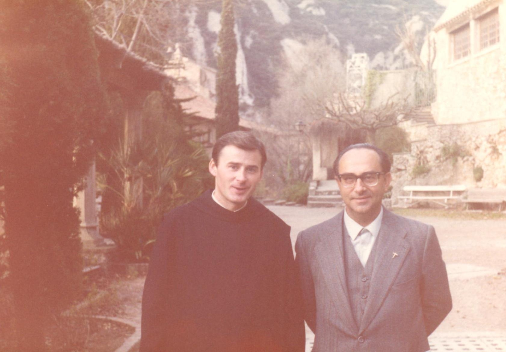 Alexandre Alapont (dreta) i amb Josep Miquel Bausset (1985)