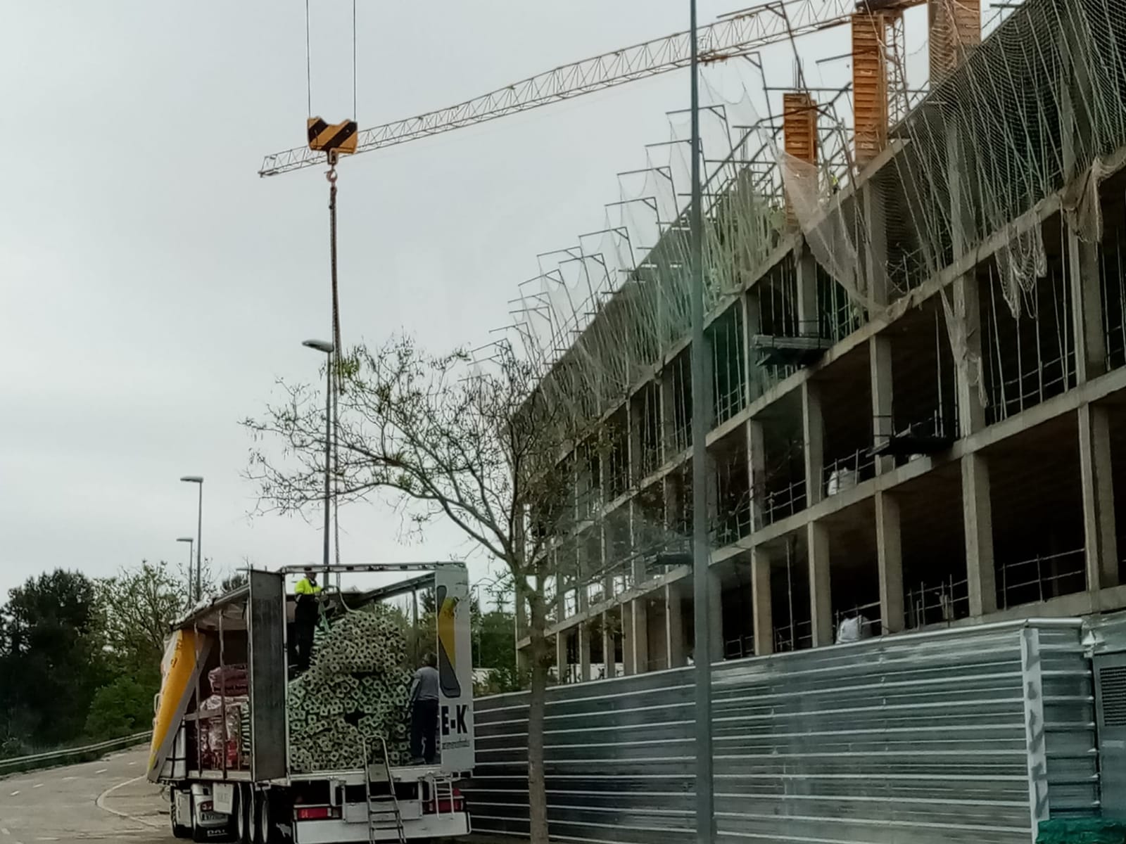 Obres de construcció de l'hospital nou d'Ontinyent