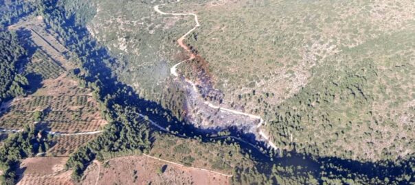 Imatge presa per l'helicòpter de la Generalitat