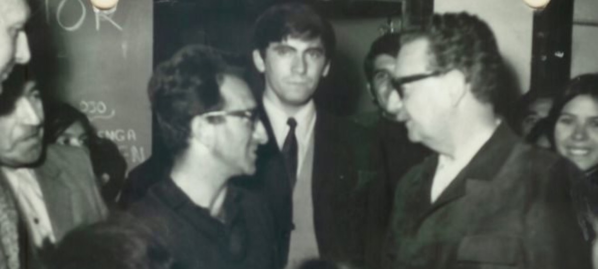 El capellà Antoni Llidó amb el president xilé Salvador Allende
