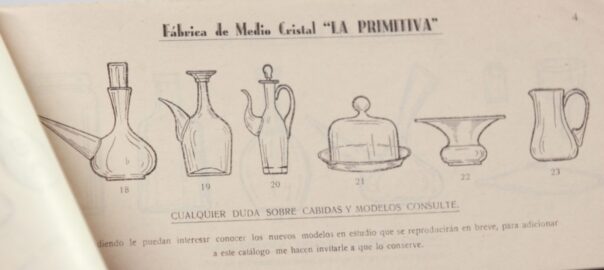 Catàleg de productes de vidre de l'Olleria de 1933 aportat al programa per Jovi Vidal en la primera temporada