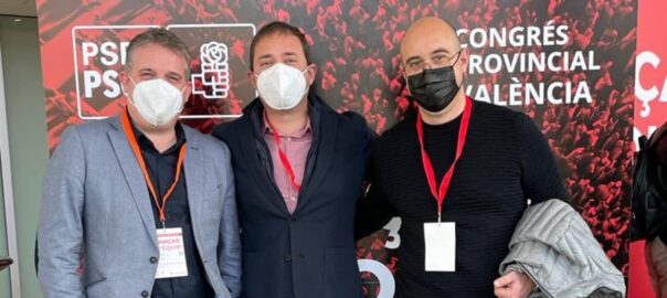 D'esquerra a dreta: Jaime Peris, Antonio Esquinas i Fede Vidal