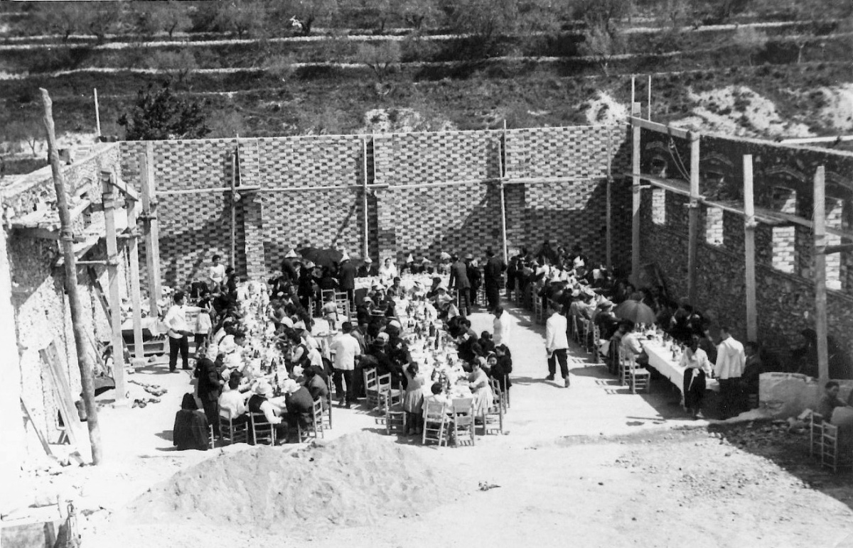 Cinema de Federo, l'abril 1958 el dia en què es va casar amb Rosita