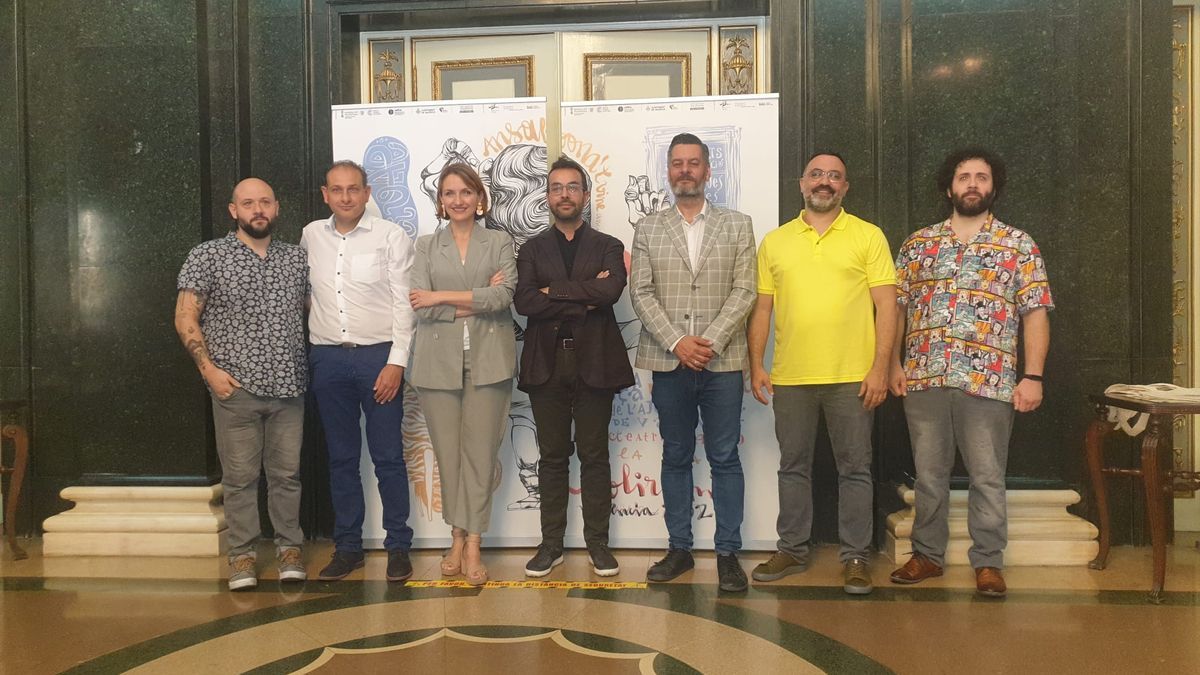 Jordi Albinyana (esquerra) i Àlex Albinyana (dreta) en la presentació del destival
