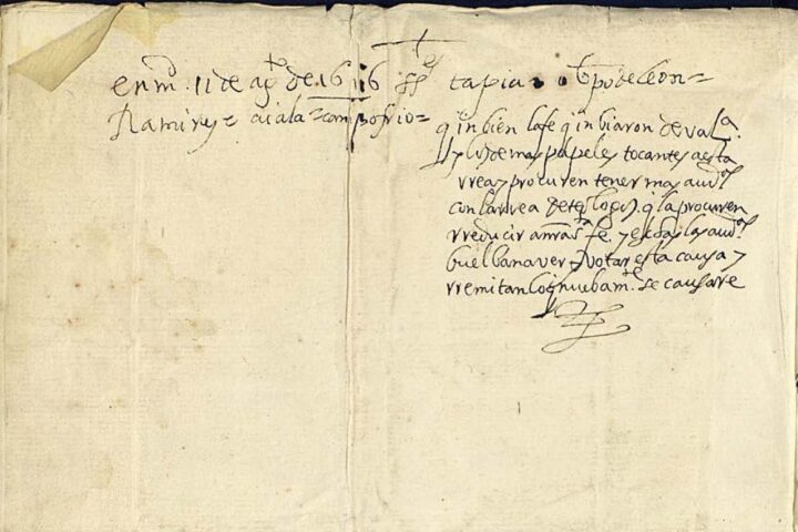 Còpia de la resposta de la Suprema Inquisició de Madrid al Tribunal de Palerm.